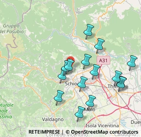 Mappa Via Pornaro, 36015 Schio VI, Italia (7.502)