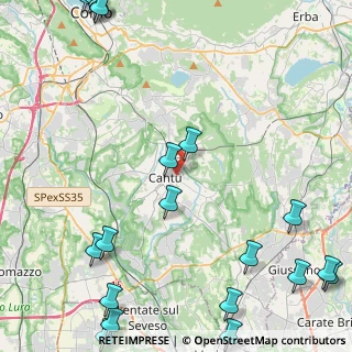 Mappa Via Giuliano Spazzi, 22063 Cantù CO, Italia (6.9345)
