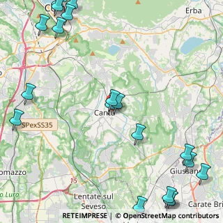 Mappa Via Giuliano Spazzi, 22063 Cantù CO, Italia (6.6125)