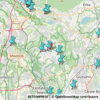 Mappa Via Giuliano Spazzi, 22063 Cantù CO, Italia (6.6355)