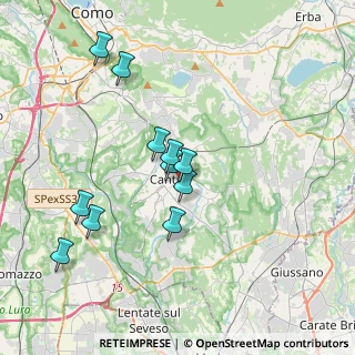 Mappa Via Giuliano Spazzi, 22063 Cantù CO, Italia (3.38818)