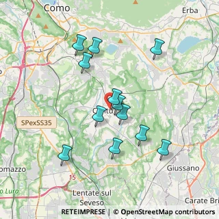 Mappa Via Giuliano Spazzi, 22063 Cantù CO, Italia (3.39167)