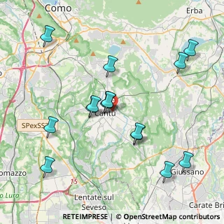 Mappa Via Giuliano Spazzi, 22063 Cantù CO, Italia (4.01733)