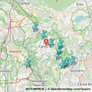 Mappa Via Giuliano Spazzi, 22063 Cantù CO, Italia (3.75455)