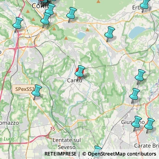 Mappa Via Giuliano Spazzi, 22063 Cantù CO, Italia (7.477)