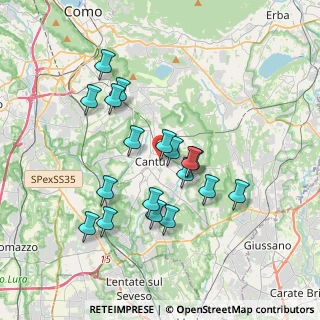Mappa Via Giuliano Spazzi, 22063 Cantù CO, Italia (3.29944)