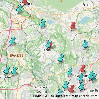 Mappa Via Giuliano Spazzi, 22063 Cantù CO, Italia (6.984)
