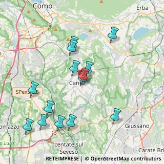 Mappa Via Giuliano Spazzi, 22063 Cantù CO, Italia (3.98429)