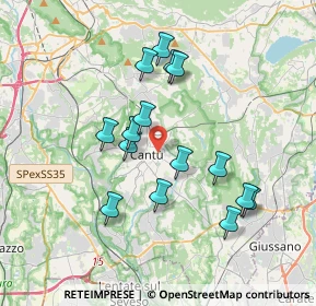 Mappa Via Giuliano Spazzi, 22063 Cantù CO, Italia (3.31067)