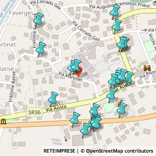 Mappa Via Martinet, 11020 Nus AO, Italia (0.15417)