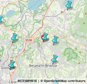 Mappa Via 8 Marzo, 23893 Cassago Brianza LC, Italia (7.6155)