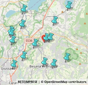 Mappa Via 8 Marzo, 23893 Cassago Brianza LC, Italia (4.592)