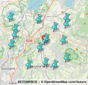 Mappa Via 8 Marzo, 23893 Cassago Brianza LC, Italia (4.0825)