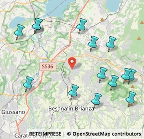 Mappa Via 8 Marzo, 23893 Cassago Brianza LC, Italia (4.97071)