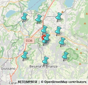 Mappa Via 8 Marzo, 23893 Cassago Brianza LC, Italia (3.10636)
