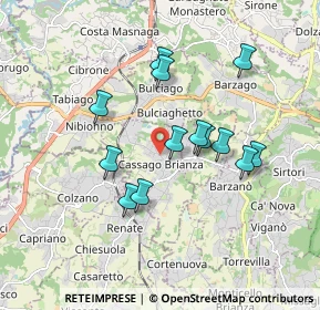 Mappa Via 8 Marzo, 23893 Cassago Brianza LC, Italia (1.54692)