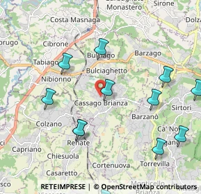 Mappa Via 8 Marzo, 23893 Cassago Brianza LC, Italia (2.54923)