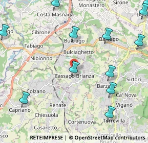 Mappa Via 8 Marzo, 23893 Cassago Brianza LC, Italia (2.90417)