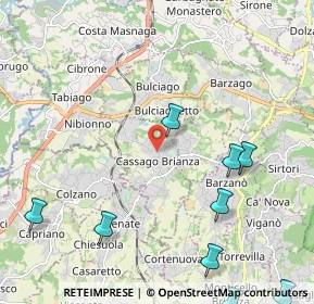 Mappa Via 8 Marzo, 23893 Cassago Brianza LC, Italia (3.09636)