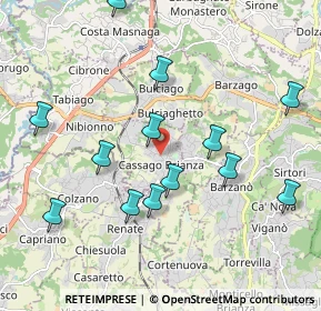 Mappa Via 8 Marzo, 23893 Cassago Brianza LC, Italia (2.08)