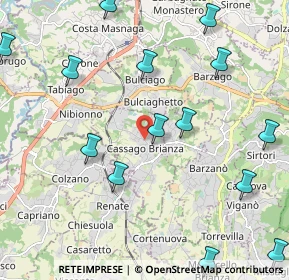 Mappa Via 8 Marzo, 23893 Cassago Brianza LC, Italia (2.77733)