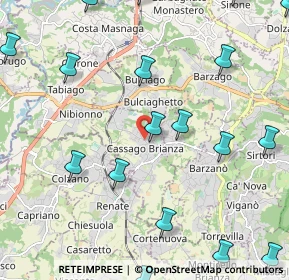 Mappa Via 8 Marzo, 23893 Cassago Brianza LC, Italia (3.03579)