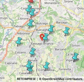 Mappa Via 8 Marzo, 23893 Cassago Brianza LC, Italia (2.39643)