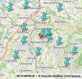 Mappa Via 8 Marzo, 23893 Cassago Brianza LC, Italia (2.17143)