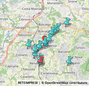 Mappa Via 8 Marzo, 23893 Cassago Brianza LC, Italia (1.35063)