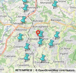 Mappa Via 8 Marzo, 23893 Cassago Brianza LC, Italia (2.17583)
