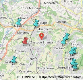 Mappa Via 8 Marzo, 23893 Cassago Brianza LC, Italia (2.88909)