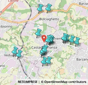 Mappa Via 8 Marzo, 23893 Cassago Brianza LC, Italia (0.8205)