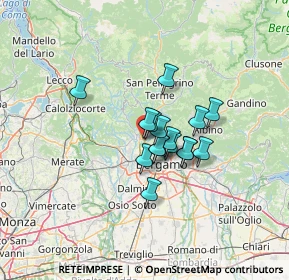 Mappa Via G. Pascoli 1 B, 24018 Villa d'Almè BG, Italia (8.26063)