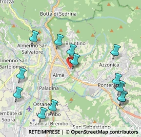 Mappa Via Brughiera, 24011 Villa d'Almè BG, Italia (2.44385)