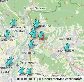 Mappa Via G. Pascoli 1 B, 24018 Villa d'Almè BG, Italia (2.30923)
