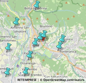 Mappa Via Brughiera, 24011 Villa d'Almè BG, Italia (2.20091)