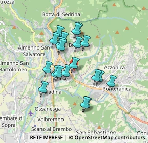 Mappa Via Brughiera, 24011 Villa d'Almè BG, Italia (1.4435)