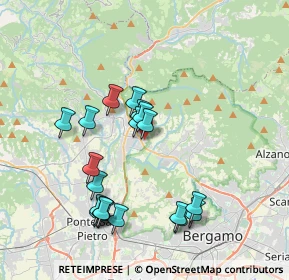 Mappa Via Brughiera, 24011 Villa d'Almè BG, Italia (3.7335)
