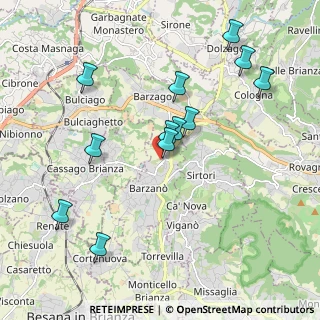 Mappa Via dei Mille, 23891 Barzanò LC, Italia (1.99083)