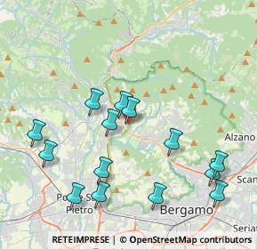 Mappa Via Scabla, 24018 Villa d'Almè BG, Italia (4.29071)