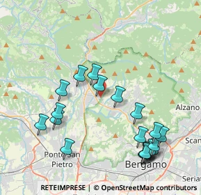 Mappa Via Scabla, 24018 Villa d'Almè BG, Italia (4.4795)
