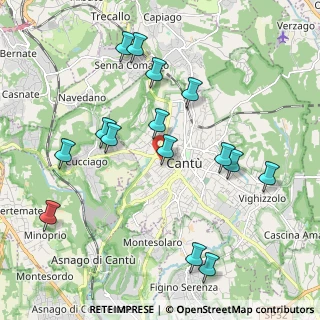Mappa Via G. Cesare, 22063 Cantù CO, Italia (2.13667)