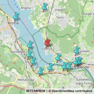 Mappa Via Crocera, 21018 Lisanza VA, Italia (2.52333)