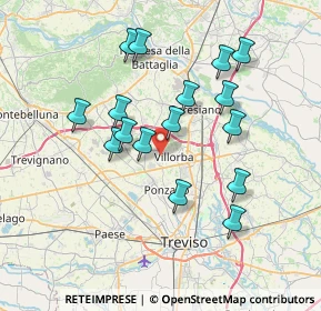 Mappa Via Casal Vecchio, 31020 Villorba TV, Italia (6.67938)