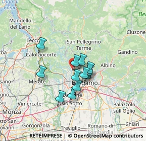 Mappa Via Riviera, 24011 Almè BG, Italia (9.07833)