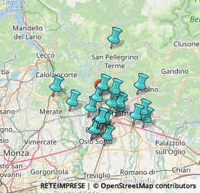 Mappa Via Riviera, 24011 Almè BG, Italia (10.3735)