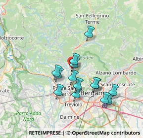 Mappa Via Riviera, 24011 Almè BG, Italia (6.21143)