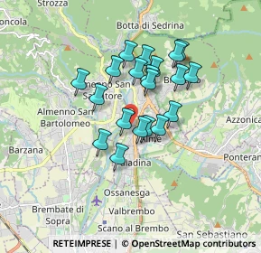 Mappa Via Riviera, 24011 Almè BG, Italia (1.3245)