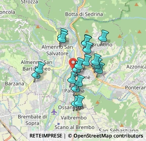 Mappa Via Riviera, 24011 Almè BG, Italia (1.30474)