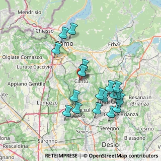 Mappa Via Galimberti, 22063 Cantù CO, Italia (7.05211)